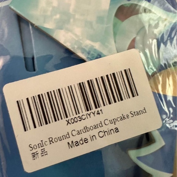 Sonic Round Cardboard 3 Tier Cupcake Stand - Picture 6 of 6